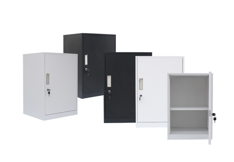 현대 한 서랍 저장 장치 강철 침대 옆 장 침실 가정 가구 1