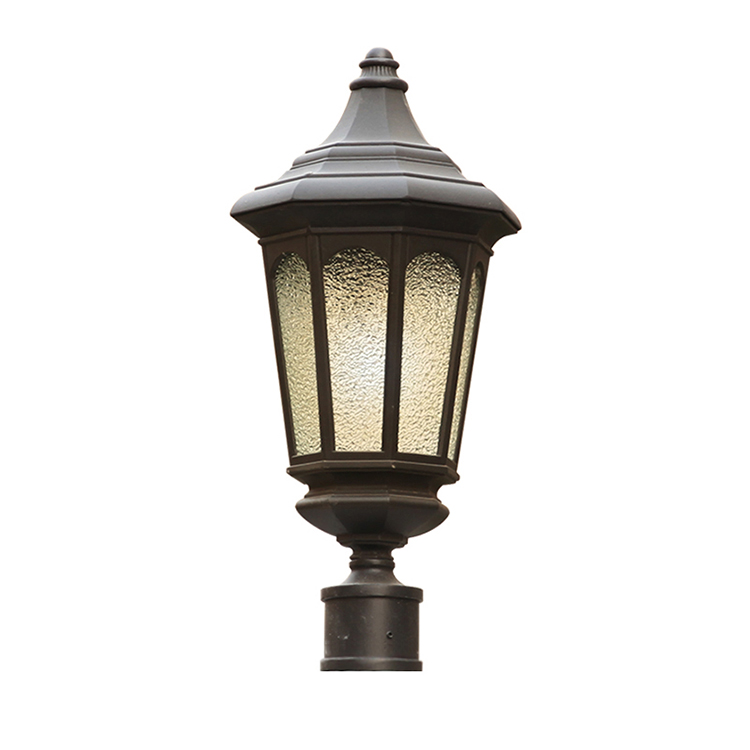 Vintage outdoor waterproof post top pillar light fence light boudary light