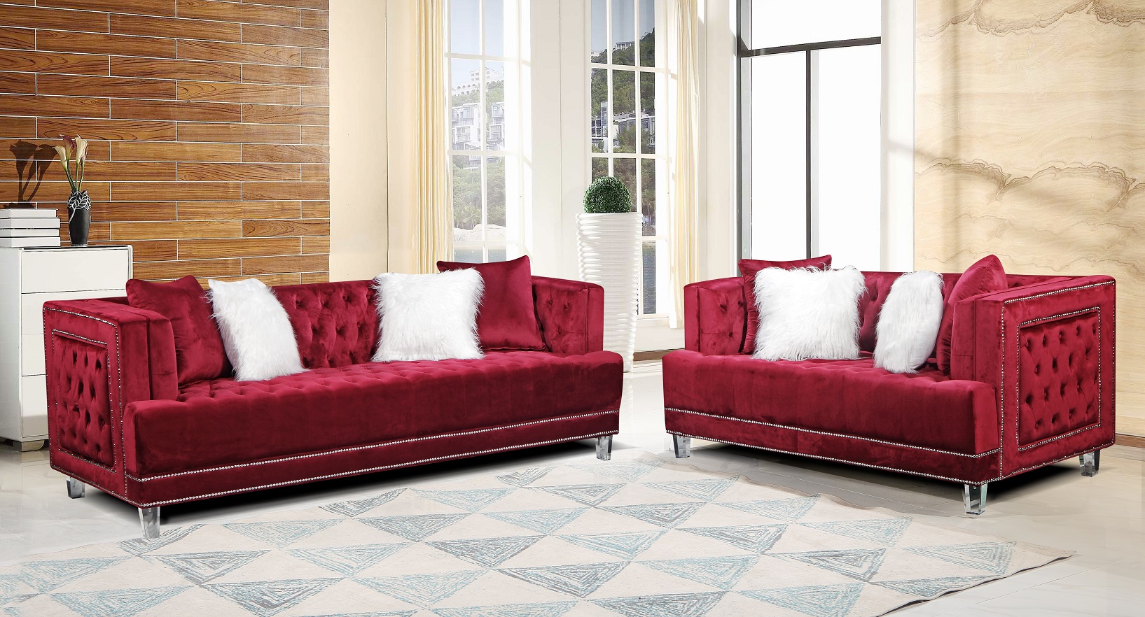 Modern Style Latest Living Room Sofas Design Velvet Fabric