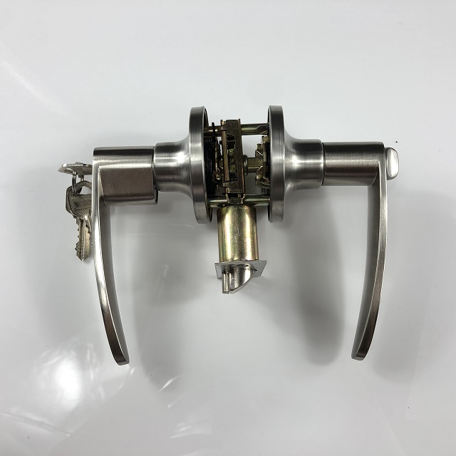 Zinc alloy tubular lever lock for advanced safety device locks