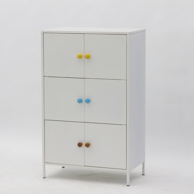6 Tür-Stahlmetalllagerschrank-Garderoben-Garderoben-Entwurf 3