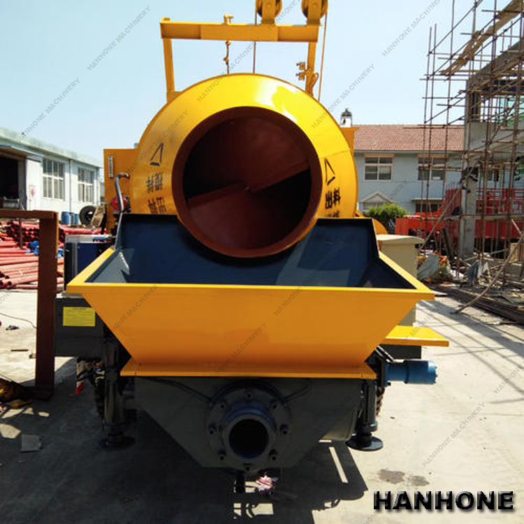 BEST SELLING DIESEL ENGINE TYPE CONCRETE PUMP MACHINE 40M3/H CAPACITY CONCRETE MIXER WITH PUMP