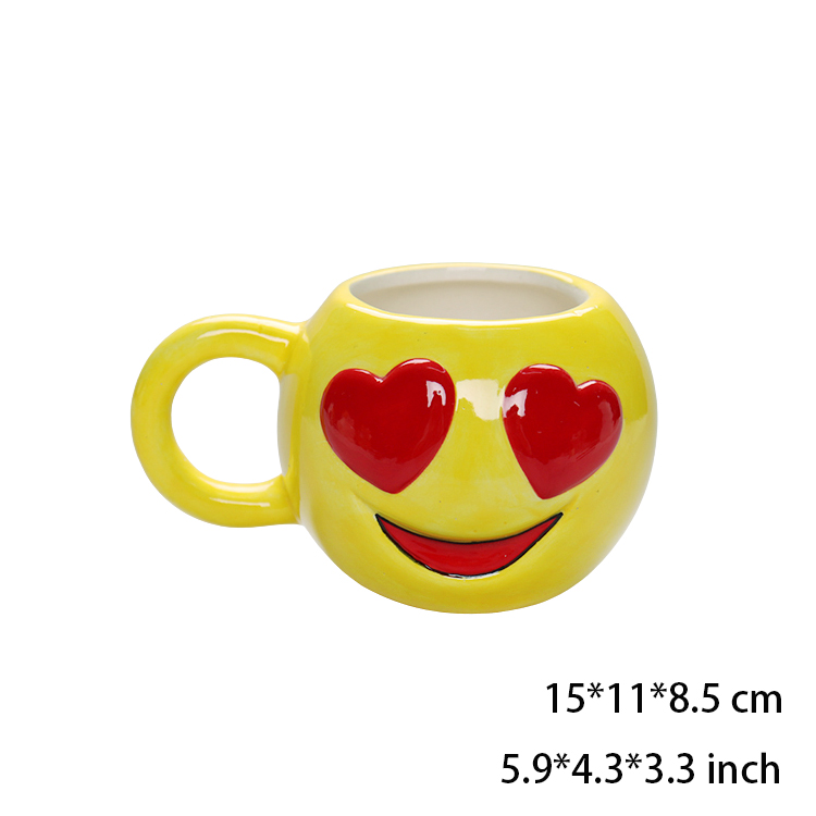 Ceramic Milk Cup Coffee Mug Tea Mug Drinking Cup Eco-friendly Drinkware With Smiling Face