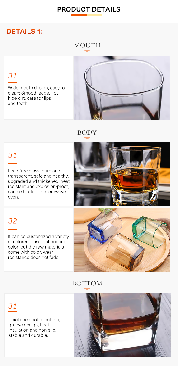 Factory Manufactured Packing High Quality Wine Glass Cup