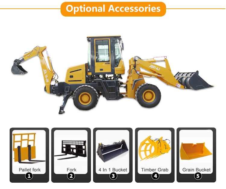 China Shanding JDY30W mini tractor backhoe loader tractor with front end loader and backhoe