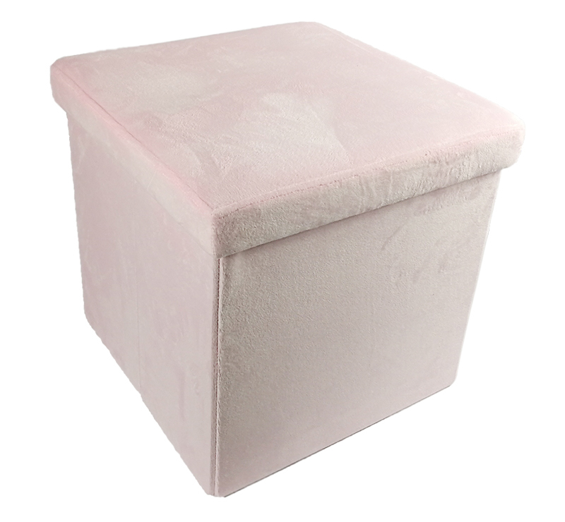 Foldable velvet Storage stool  new velvet storage ottoman fabric storage stool