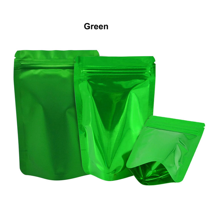 custom different color size printing matt gloss stand up pouch ziplock packaging bags