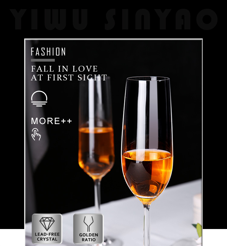 250 ml Champagne cup wine goblet glass for wedding