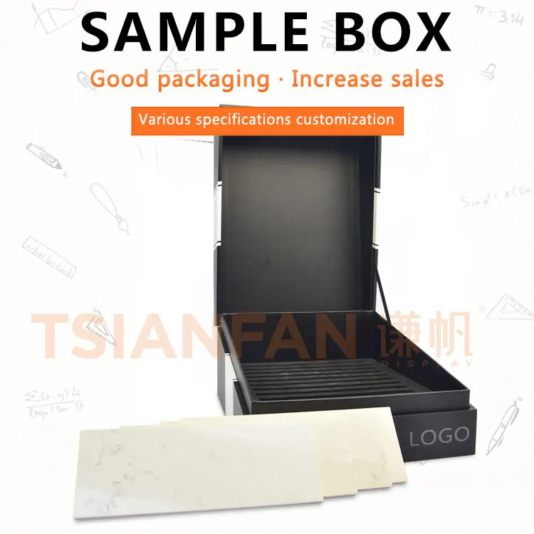 New Design Tiles Folders Antolini Marble Samples For Tile Black Granite Quartz Stone Display Box Sample