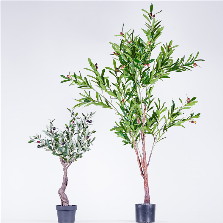 Newest plastic  green plant real touch artificial olive tree home/garden decoration