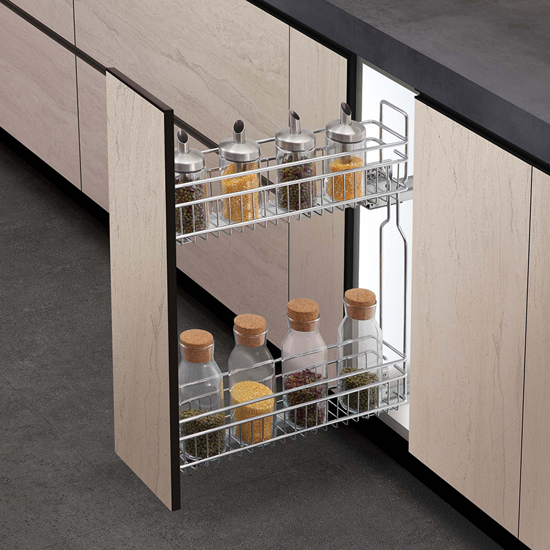 Best Quality and under sink basket kitchen pull out sliding dish rack Kitchen Cabinet Drawer