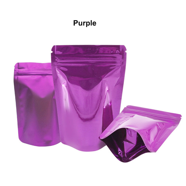 custom different color size printing matt gloss stand up pouch ziplock packaging bags