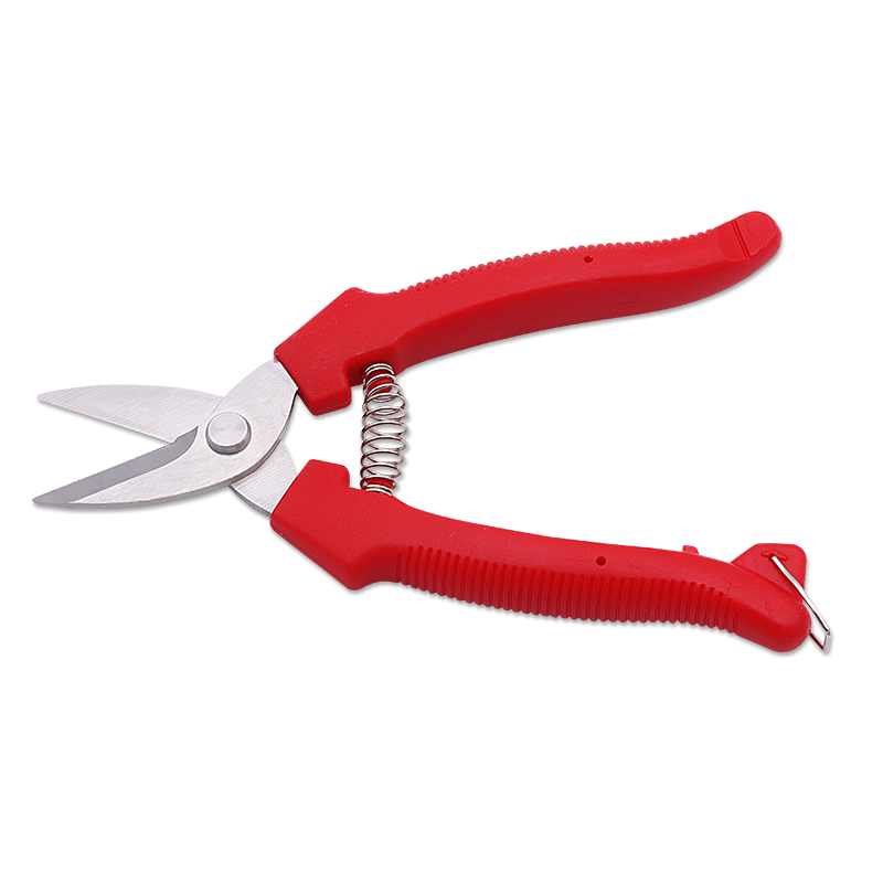 red metal steel vintage grape plant trimming professional shear soft handle bonsai pruning garden scissors