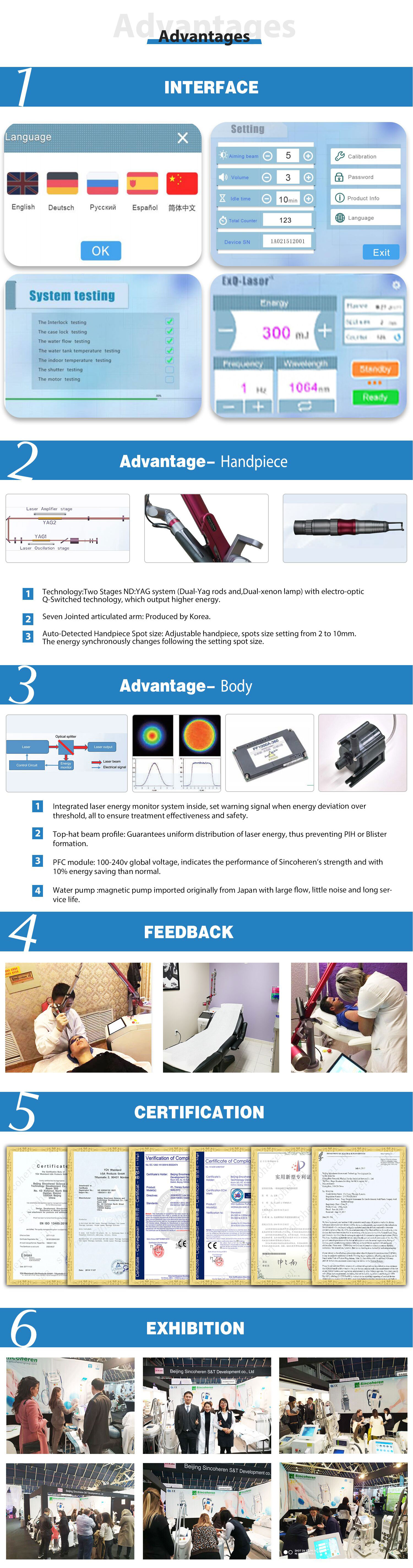 Pigmented Lesions therapy/faciall carbon peeling skin rejuvenation Q switched ND: YAG Laser beauty machine ( Medical CE, TGA)