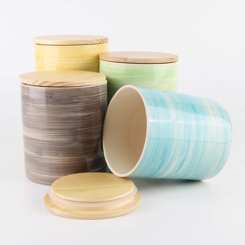 wholesale cheap custom bulk coffee bean candy sugar container tea canister food storage ceramic jar