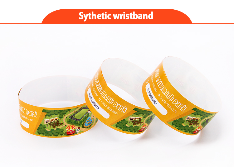 Fast Delivery Bulk Custom Cheap Wristbands Id Synthetic Paper Pp Bracelet With Logo For Wedding Event