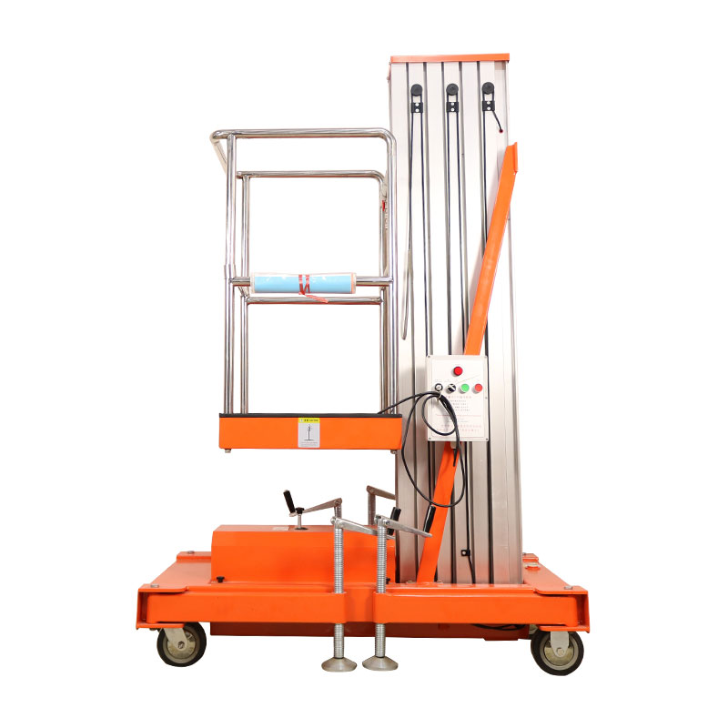Lifting Height Double Masts Aluminum Alloy Elevating Aerial Work Platform