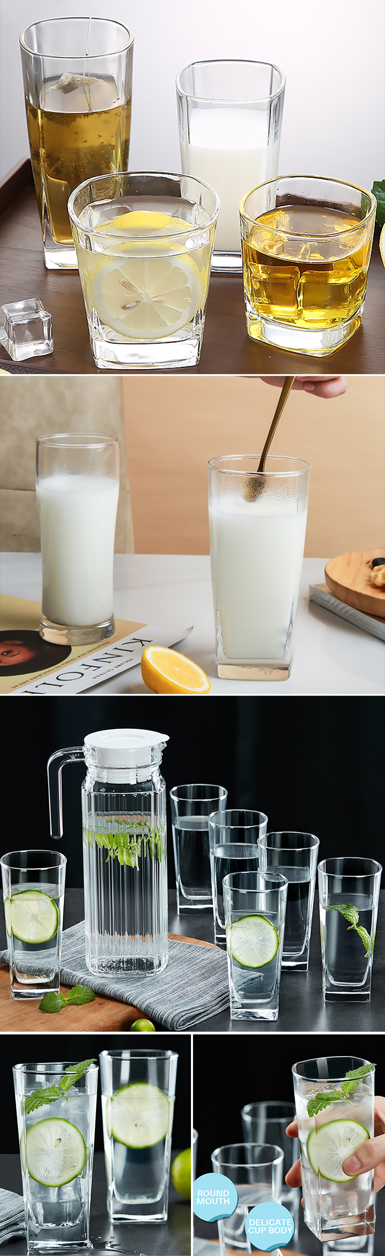 Factory Manufactured Packing High Quality Wine Glass Cup