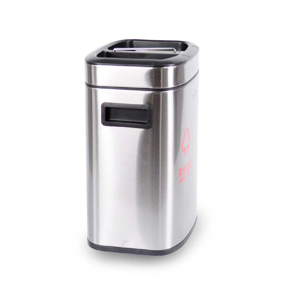 Newest  Mall And Home sorting trash can Indoor Household Metal Trash Bin Sorting Garbage Can