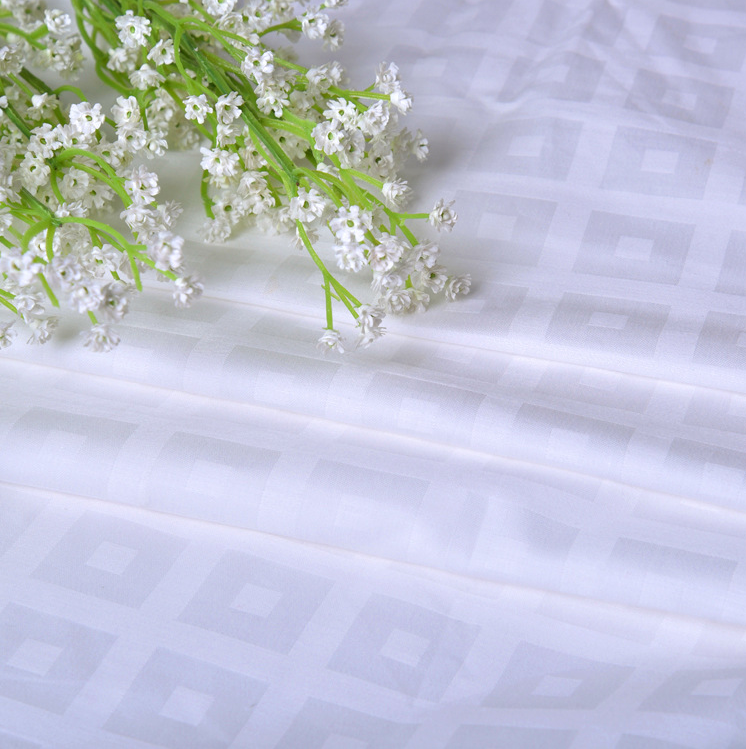 100% cotton fabric with jacquard pattern for hotel sheets