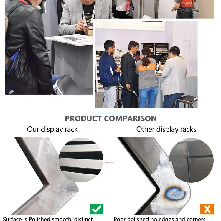 Expositor Counter Tile Capacity Tsianfan Sample Case Showroom Large Slab 10 Quartz Stone Display Folder