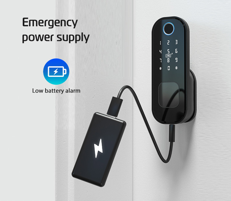Waterproof ttlock APP wireless electric intelligent smart Digital Rim door lock for outdoor gate lock