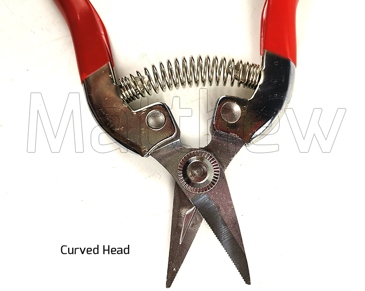 Chrome Plated Fruit Pick Up Garden Scissor Pruning Shear with Soft PVC coated Handle