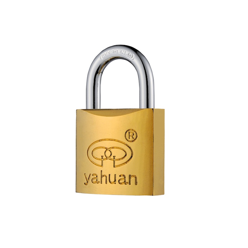 75mm Heavy Duty Brass/Titanium Plated Golden/Yellow Color Iron Padlock