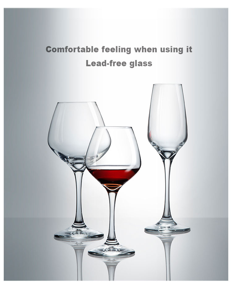 Guangzhou Factory Price Drinkware Clear Cup Long Stem Goblet Glass Wine