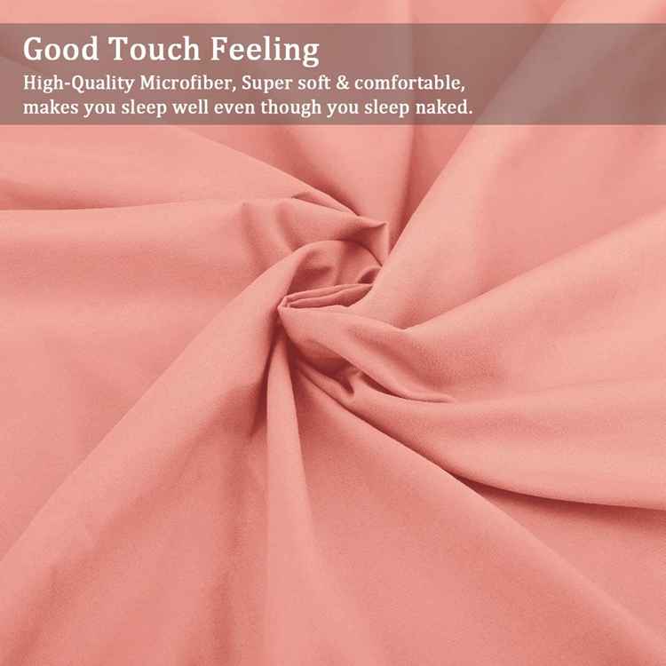 mellanni bed sheet set Factory Supply 100% Polyester Microfiber Solid Bedding Luxury Bed Sheet Set