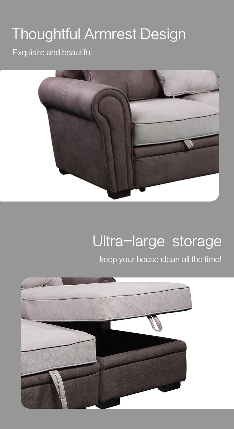 latest wholesale high quality sofa bed for living room l shape sofa set cum bed