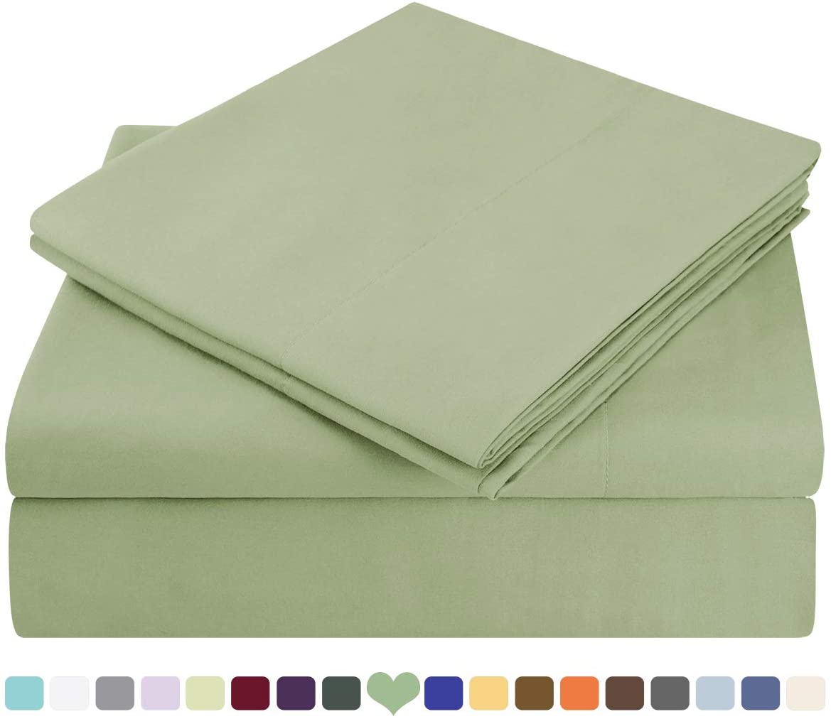 mellanni bed sheet set Factory Supply 100% Polyester Microfiber Solid Bedding Luxury Bed Sheet Set