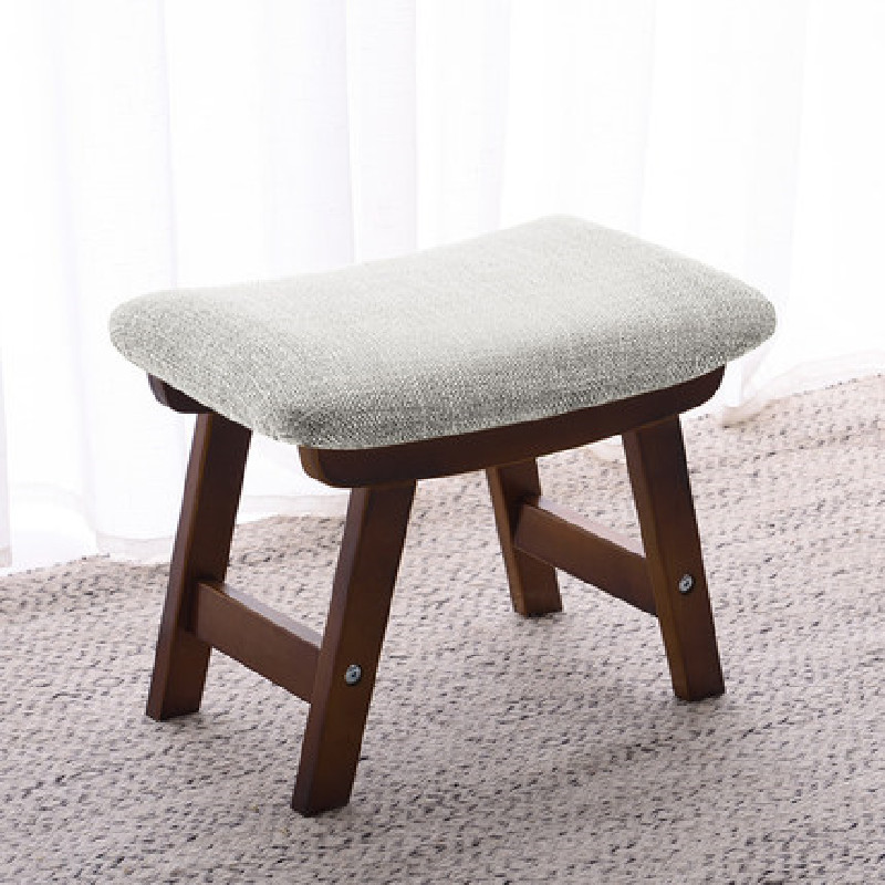 Modern Concave Vanity Stool Padded Bench Home Furniture Living Room Furniture Home Stool & Ottoman Wooden Foldable