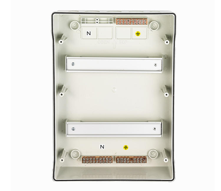 Portable industrial waterproof 24 way circuit breaker boxes electrical power mcb distribution box