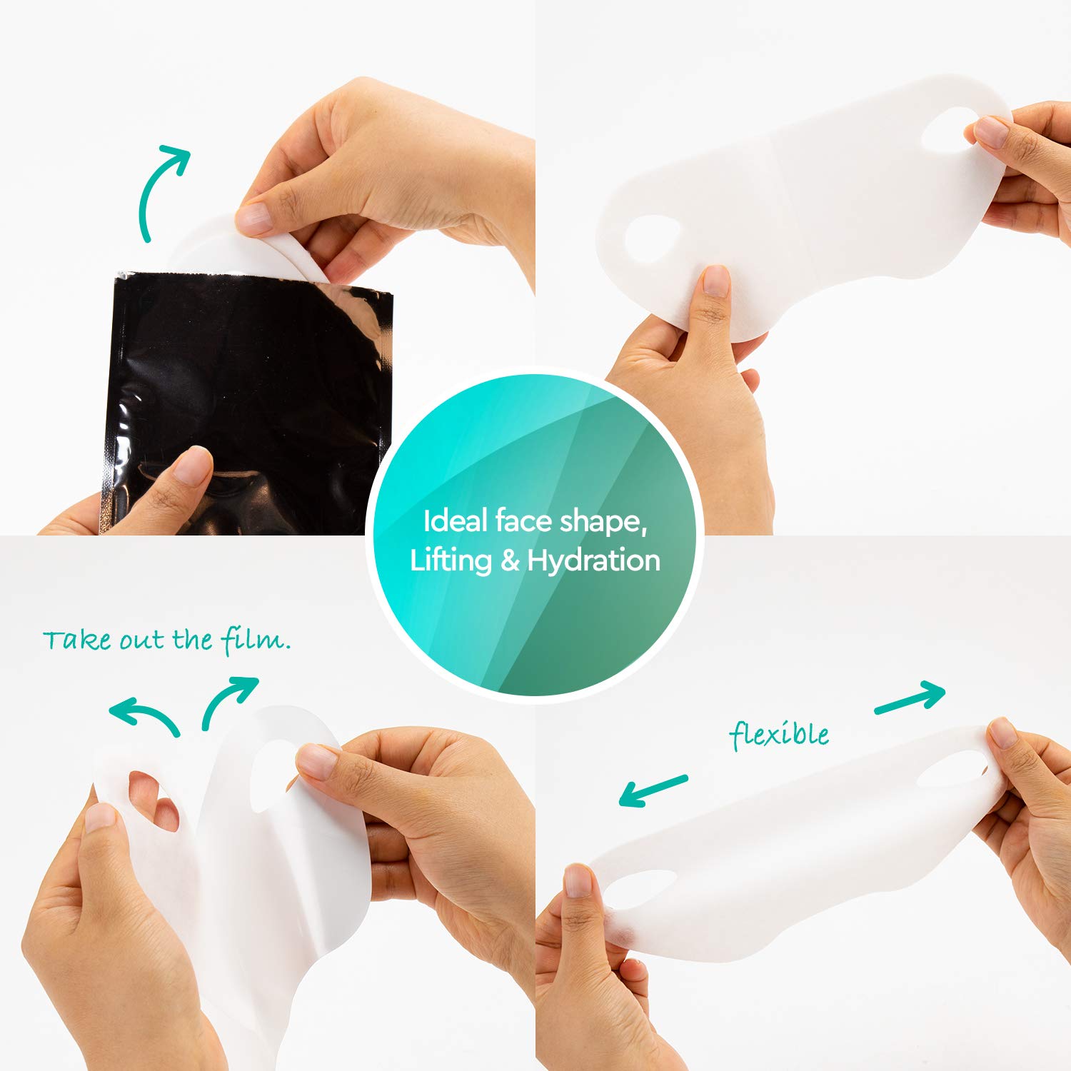 Wholesale High Quality Firming Moisturizing V Line Shape Face Lifting Mask