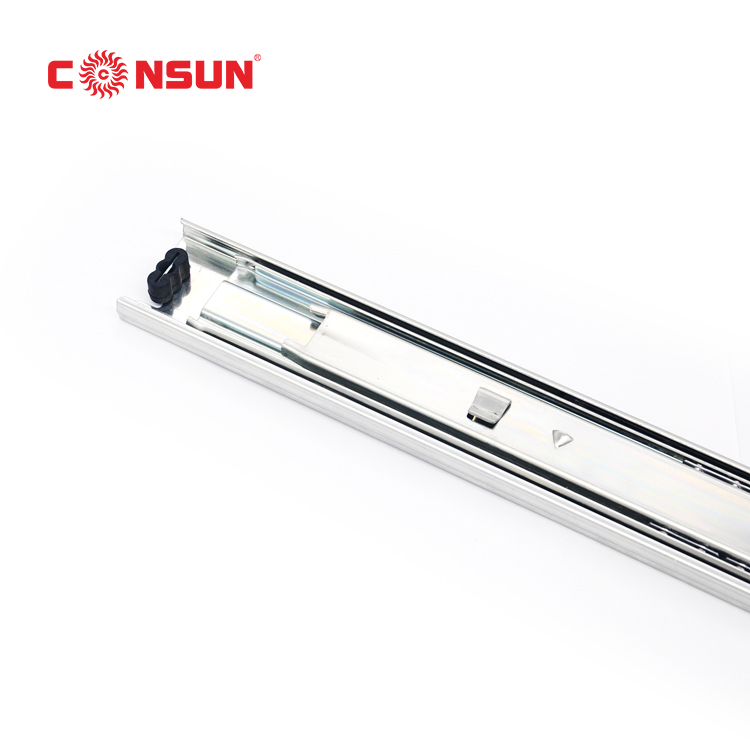 45mm full-extension drawer slide with hook system