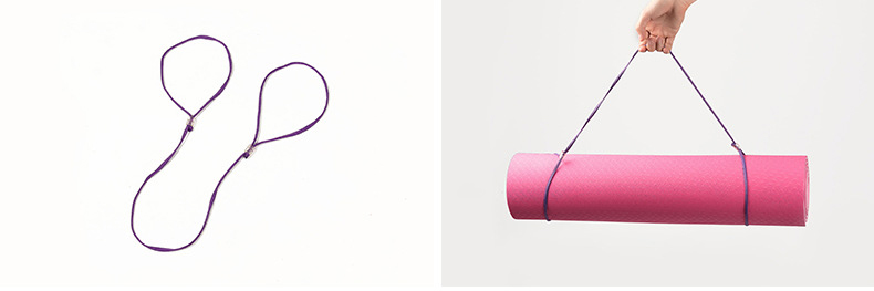 Pencetakan Disesuaikan Tpe Yoga Mat Warna Tunggal 6mm Untuk Kebugaran 8