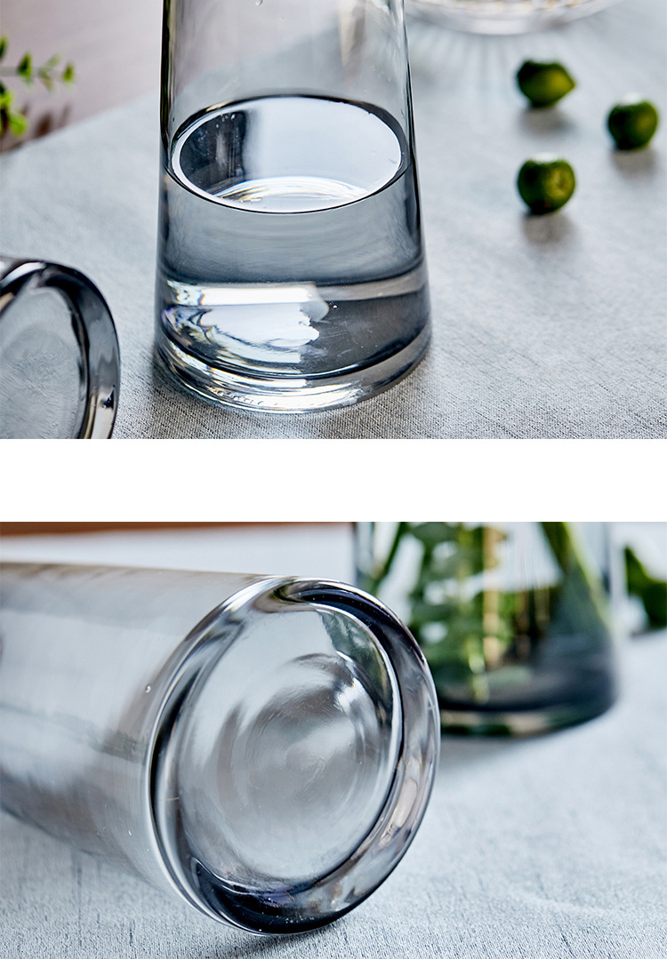 Wholesale Europe style Flower Glass Vase Decoration Glass Vase For Living Room