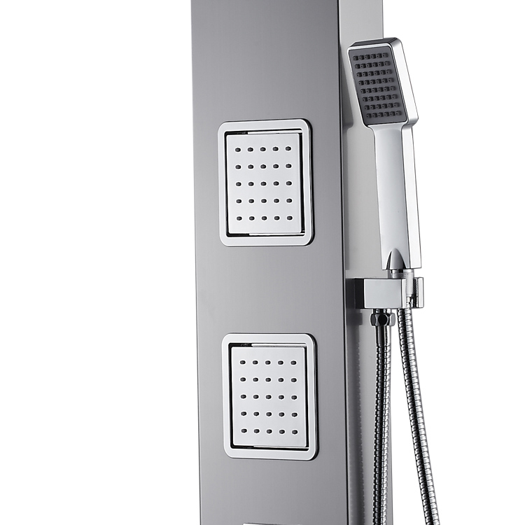 Wall mounted bathroom 5 WAY SS 304 stainless steel  multi-function shower panel