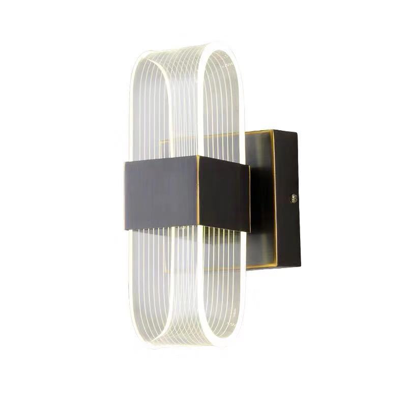 LED Acrylic double Wall Sconce 12W warm lights 3000K Lamp for Bedroom Corridor Stairs