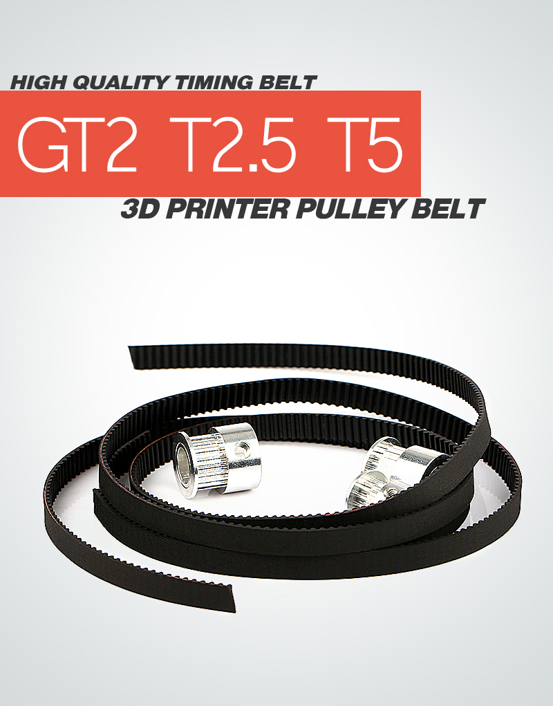 3D printer 6mm width belt 20T 20 teeth 2GT GT2 aluminium timing belt pulley