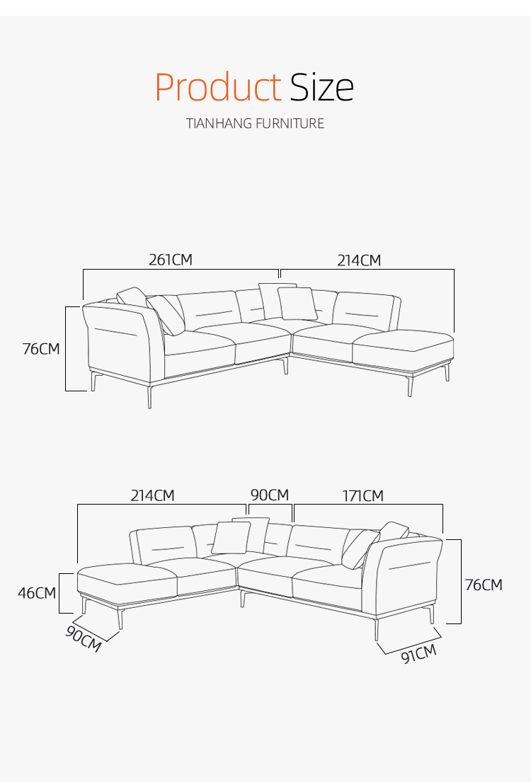 Luxury furniture living room Modern sofa bed Furniture sectional sofa set