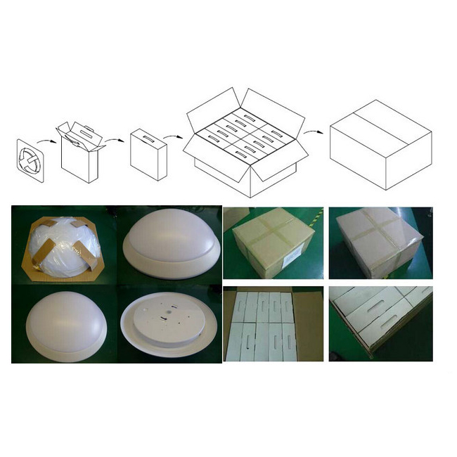 IP65 Rechargeable battery back up emergency Motion sensor led ceiling light
