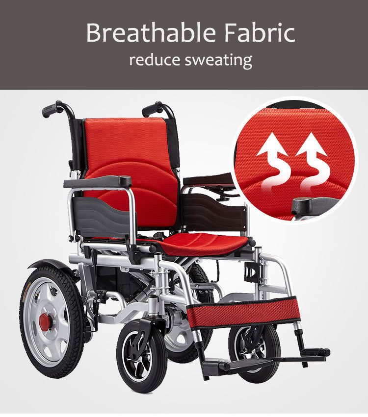 Electric Wheelchair Foldable and lightweight wheel chair portable elderly care products