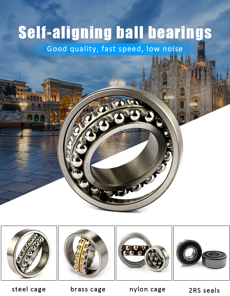 stainless steel self-aligning ball bearing S2206 S2207 S2209 S2210 2RS