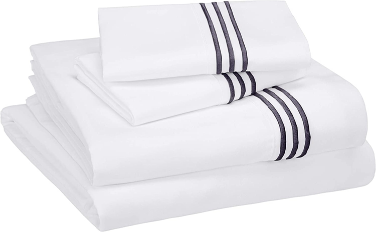 New Type Polyester Microfiber Embroidered Luxury Sheets Bed Set Bedding On Sale