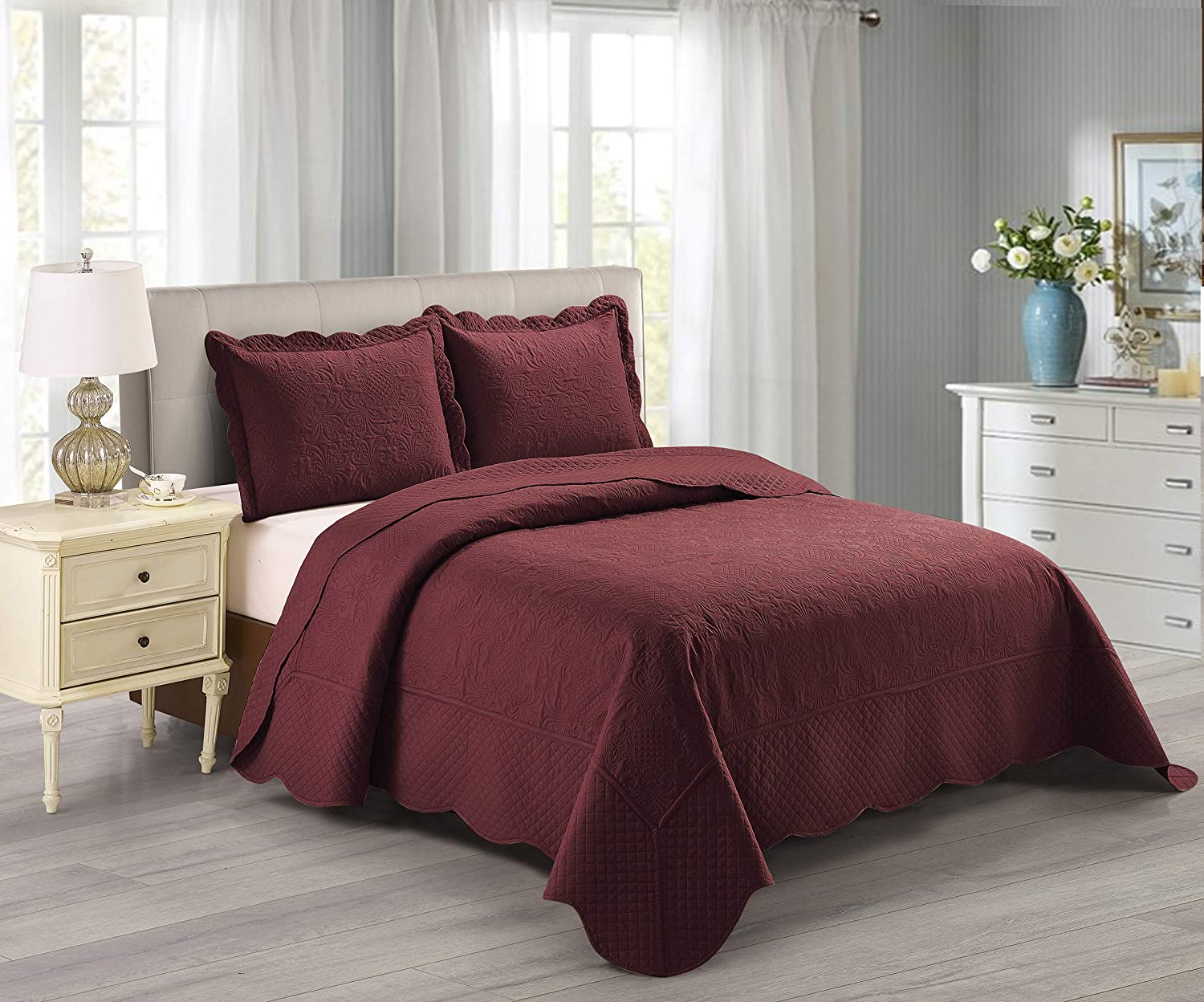 Hot Selling Good Quality set of bed linen Fabric Ultrasonic Quilt