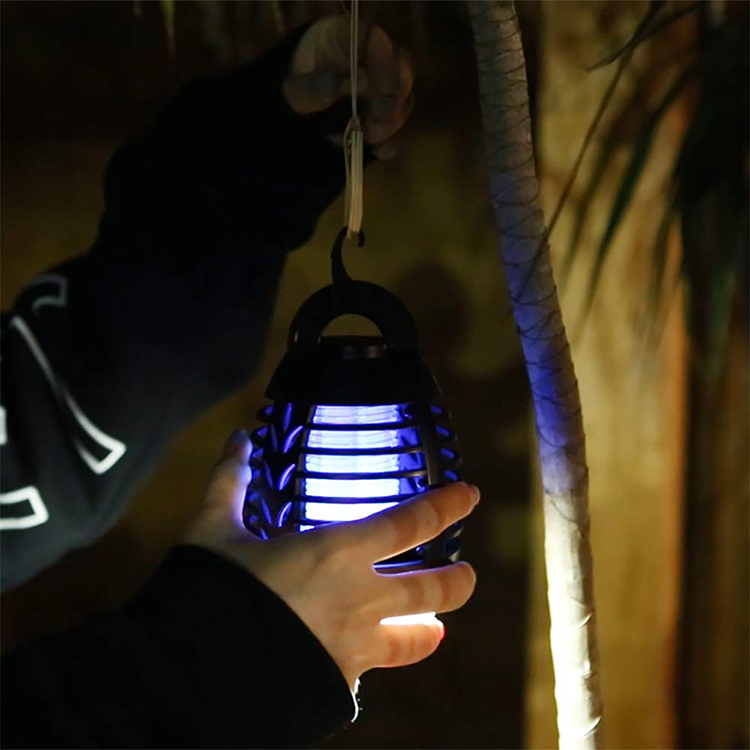 Three modes waterproof outdoor IP65 novelty rechargeable led camping lantern mosquito killer lamp