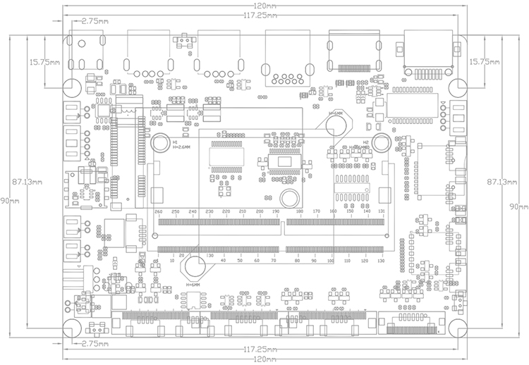 Rongpin Hi3519AV100 Huawei Hisilicon dual core A53 open source board evaluation board Linux Busybox DR4-3519A