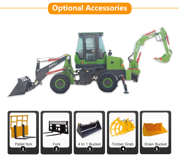 Mini excavator backhoe mini cargadora wheel backhoe loader Retroescabadoras